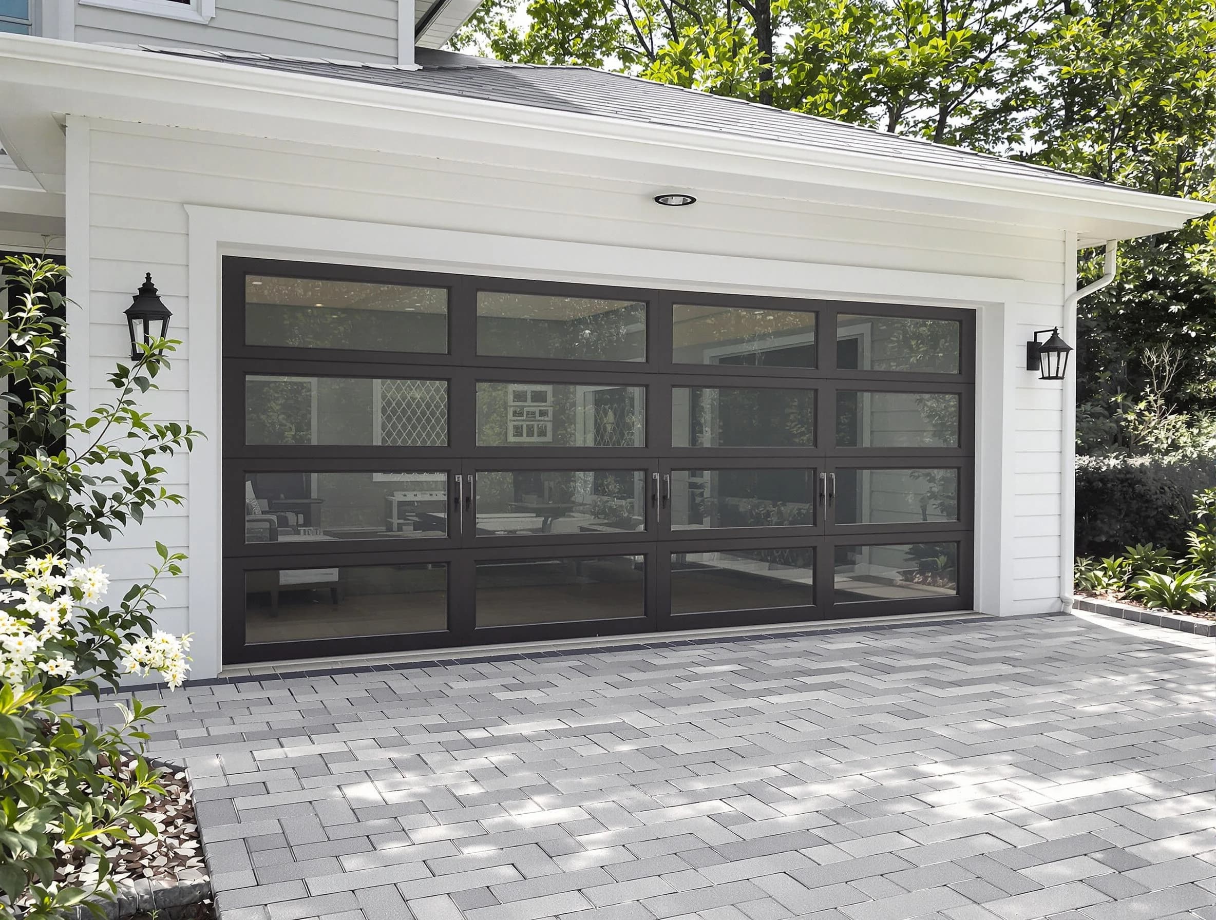 Panthersville Garage Door Repair design specialist presenting custom garage door options to Panthersville homeowner