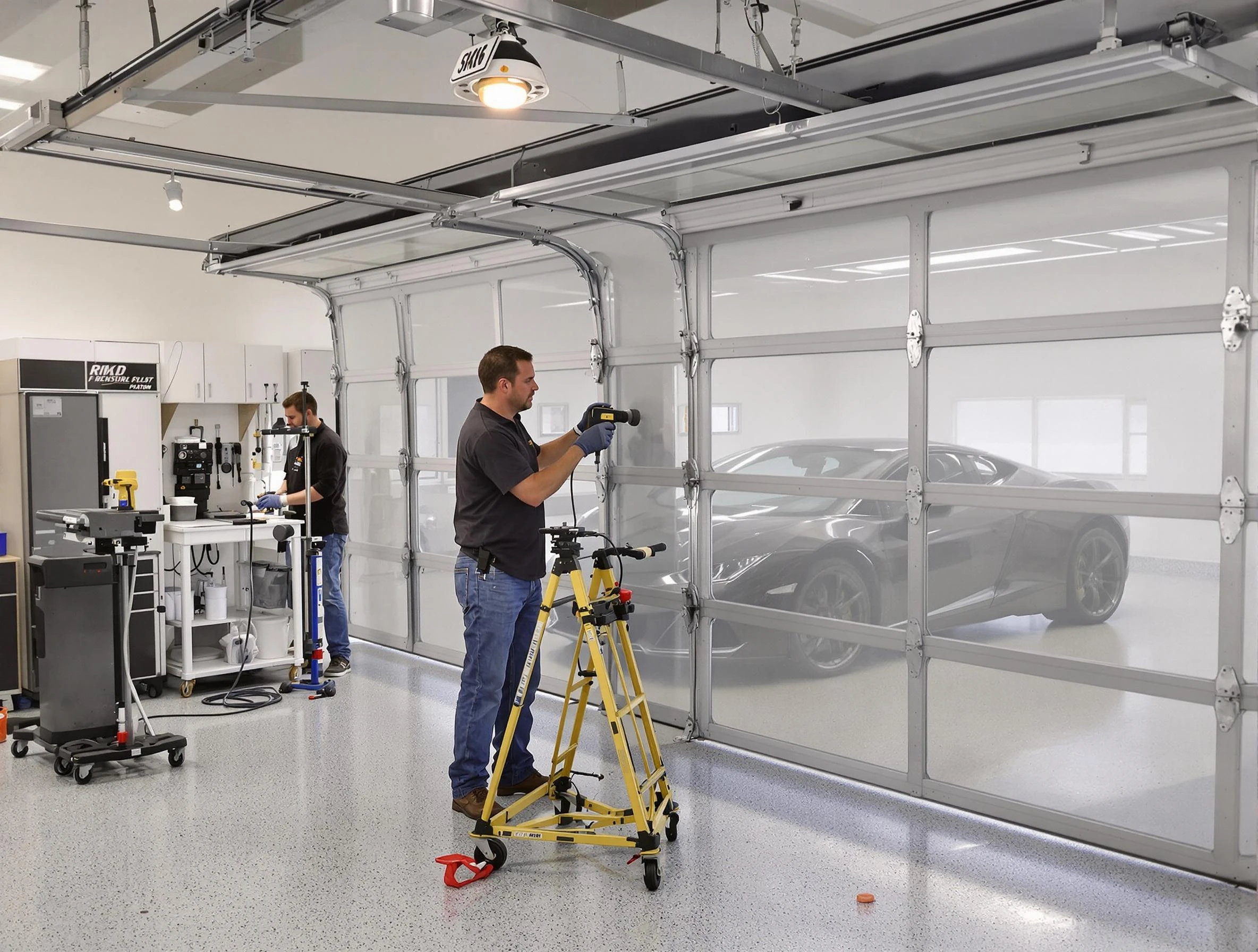 Garage Door Dents Repair in Panthersville