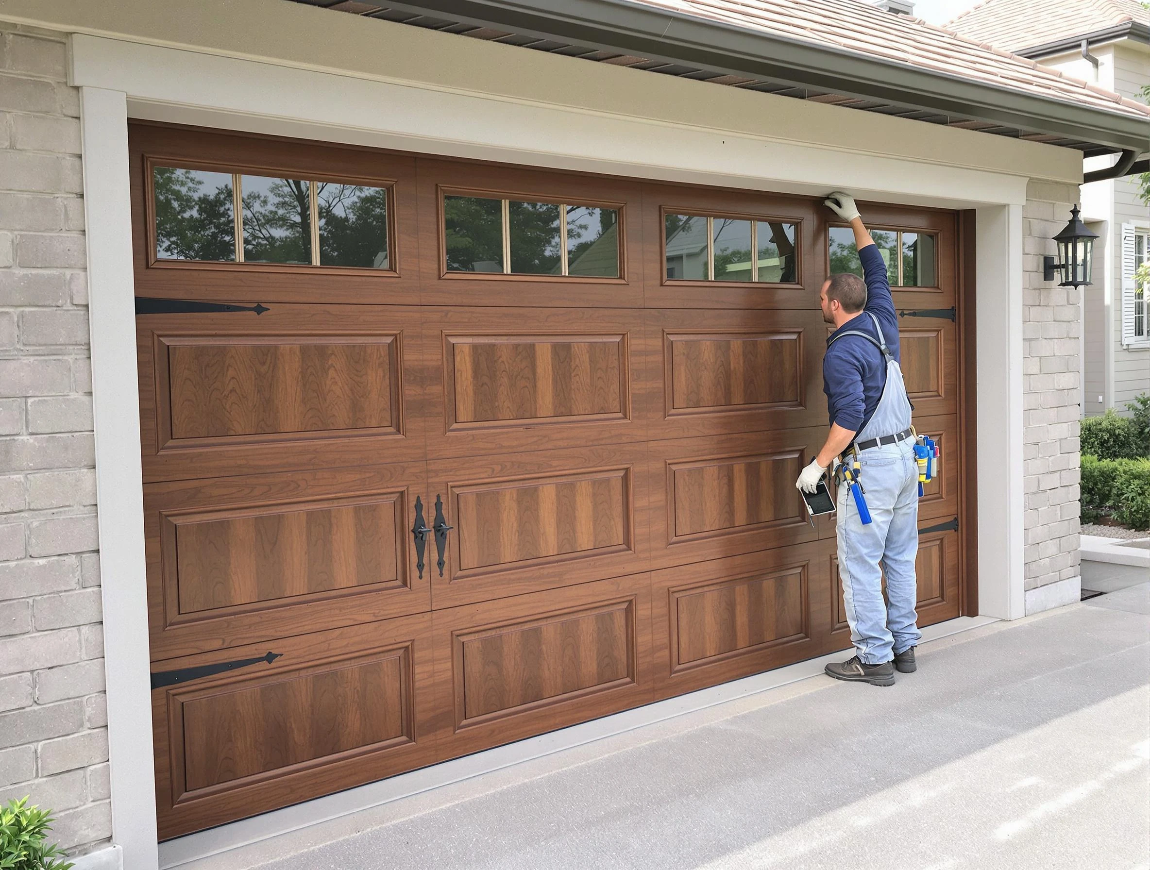 Custom garage door showcase by Panthersville Garage Door Repair in Panthersville