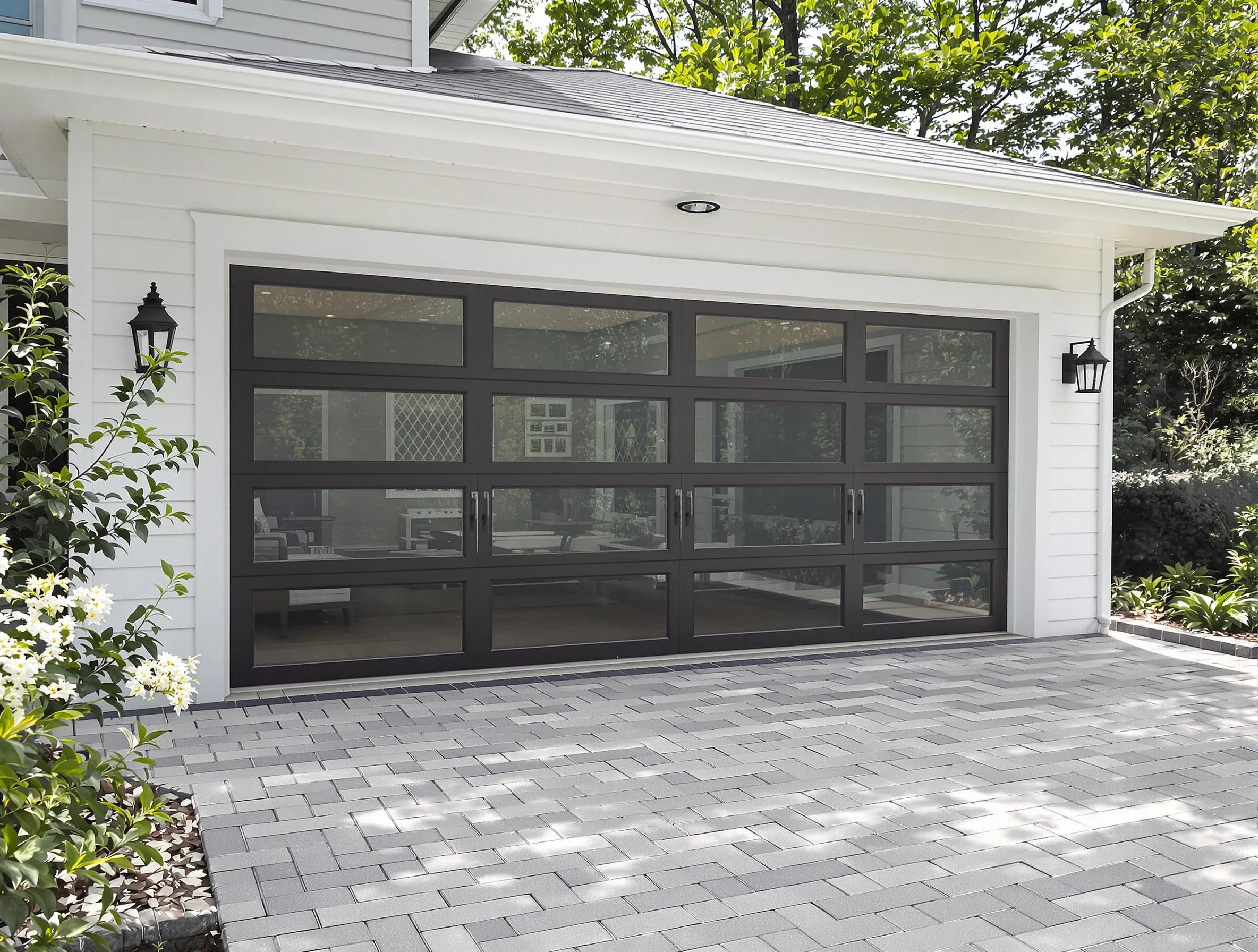 Panthersville Garage Door Repair design specialist presenting custom garage door options to Panthersville homeowner